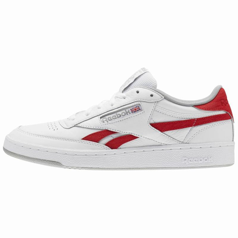 Tenisi Reebok Revenge Plus Barbati Albi/Rosii Romania TW6694VC